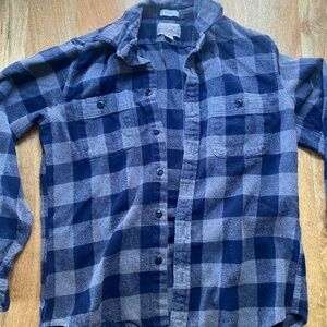 MINT J Crew Blue Plaid Flannel
